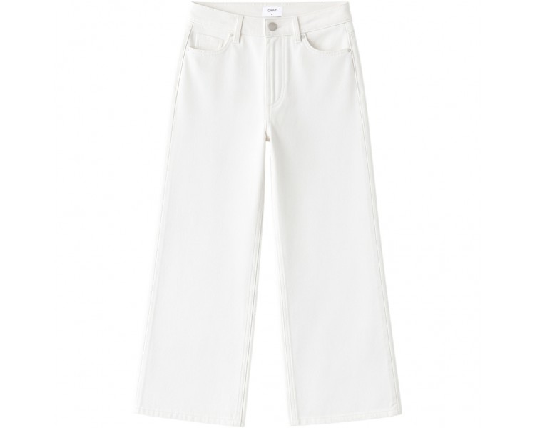 GRUNT: Low-rise White jeans