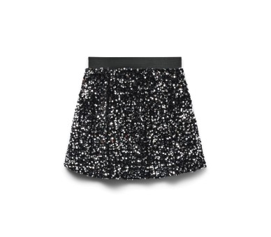 VERO MODA GIRLS : Kort rokje met pailletten