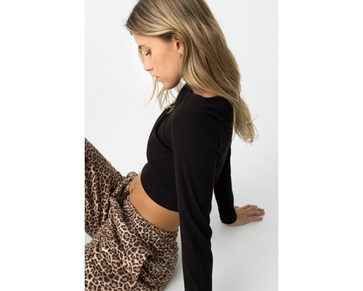 TIFFOSI : Geribbeld, strak T-shirt