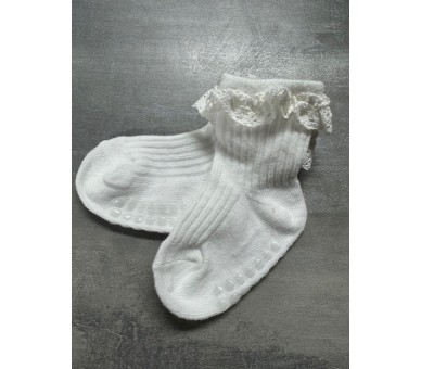 Cute non-slip socks white