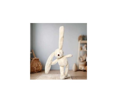 Super zacht konijn rammeltje in wit 23 cm