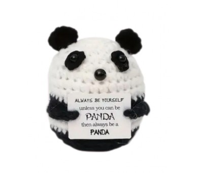 Un panda crocheté super mignon et adorable.