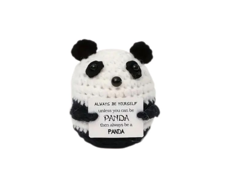 Un panda crocheté super mignon et adorable.