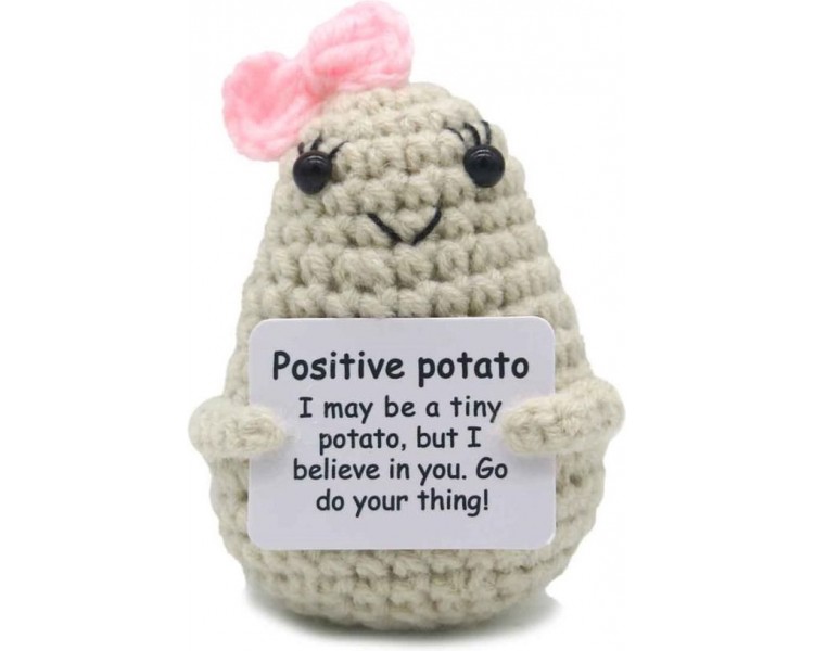 Figurines positives faites à la main, jolie pomme de terre