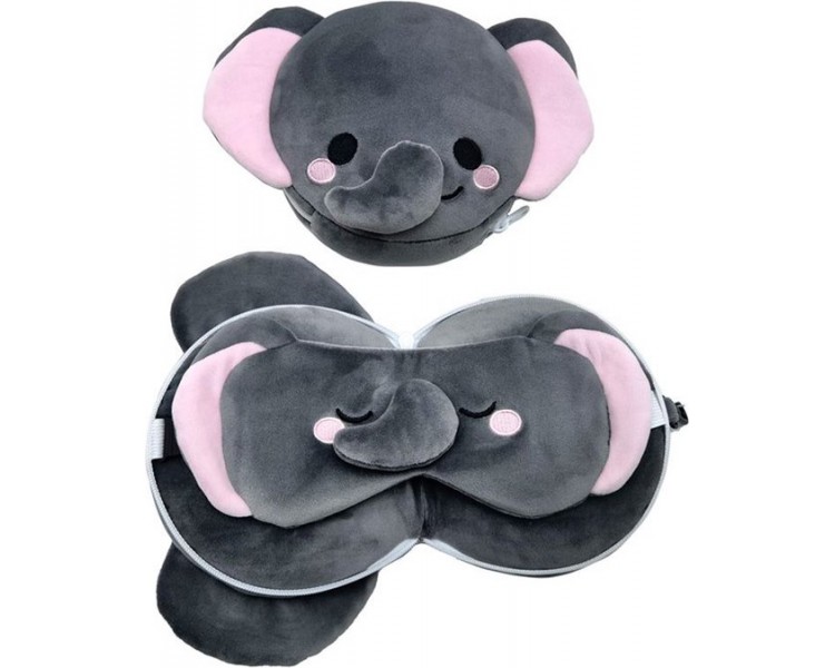Reiskussen & Slaapmasker Olifant
