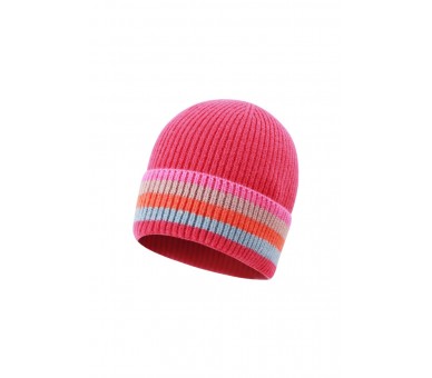 Bonnet rayé multicolore