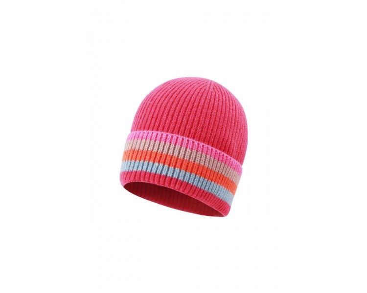 Bonnet rayé multicolore