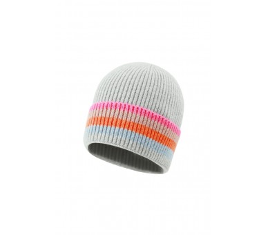 Bonnet rayé multicolore