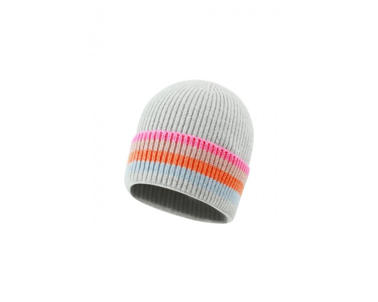 Bonnet rayé multicolore