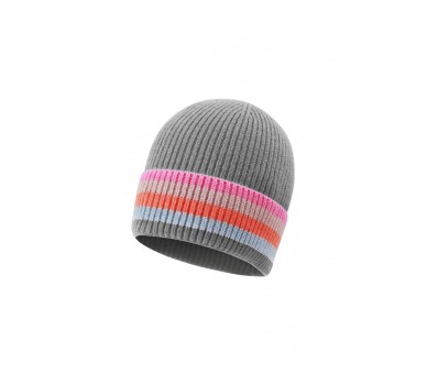 Bonnet rayé multicolore