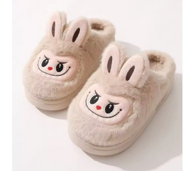 Pantoffels : Labubu beige