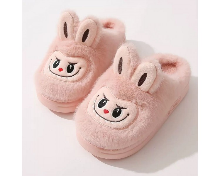 Pantoffels : Labubu roos