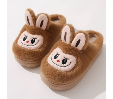 Chaussons : Labubu marron