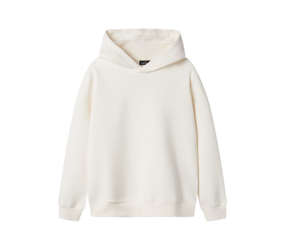 LMTD : Sweat à capuche uni blanc cassé