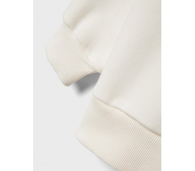 LMTD : Sweat à capuche uni blanc cassé