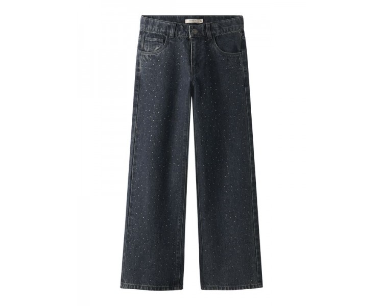 NAME IT : Wide fit jeans met straskes