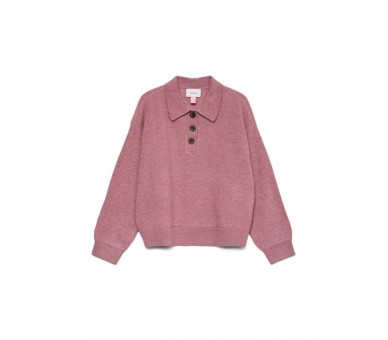 VERO MODA GIRLS : Gebreide pull met polohals