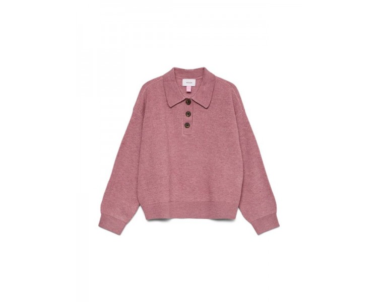 VERO MODA GIRLS : Gebreide pull met polohals