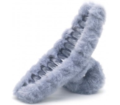 HAIR CLAW FLUFFY 12.5CM