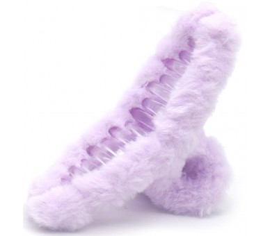 HAIR CLAW FLUFFY 12.5CM