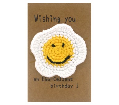 Positive Knitted Gift Card 14x9.5cm Œuf