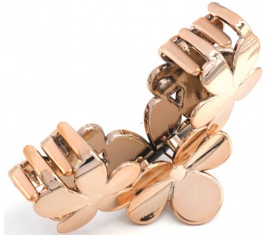 Hair Claw 9.5cm Bloemen Rose Gold