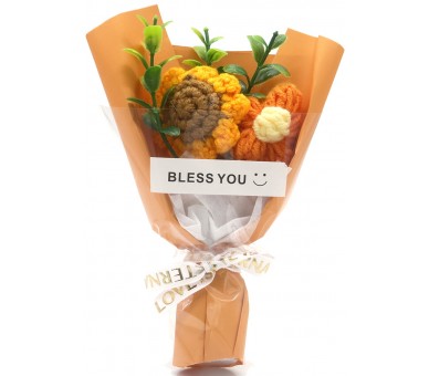 Gehaakt bosje bloemen