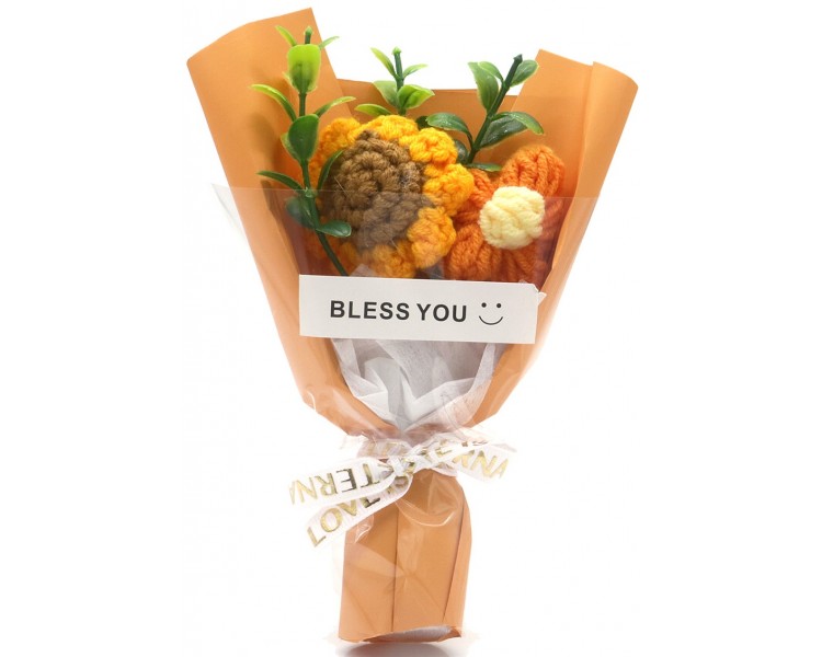 Gehaakt bosje bloemen