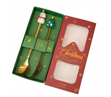 Gift Ensemble Cutlery 2pcs - Noël