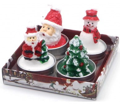 Noël Candles Ensemble 4pcs