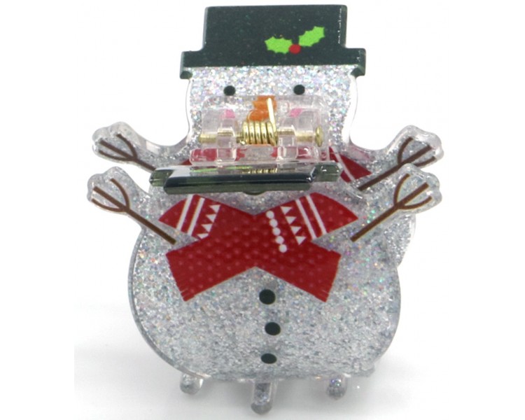 Hair Claw Noël Snowman 5cm