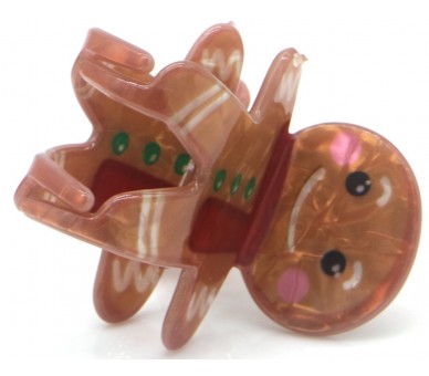 Hair Claw Noël Gingerbread Man 4cm