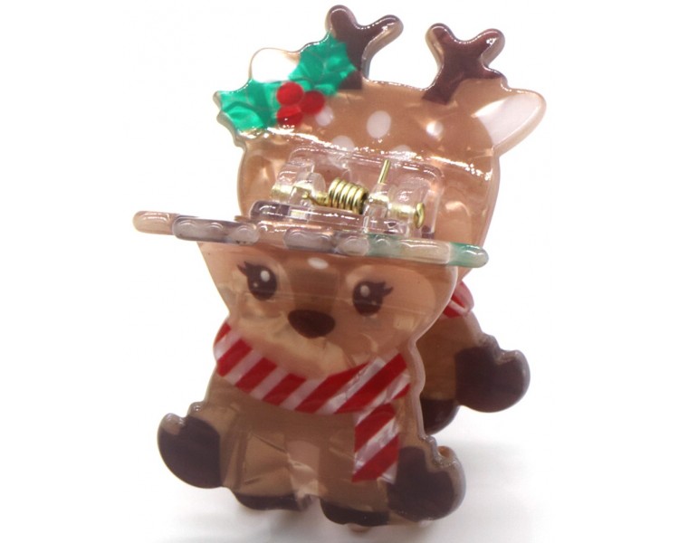 Hair Claw Kerst Reindeer 4cm
