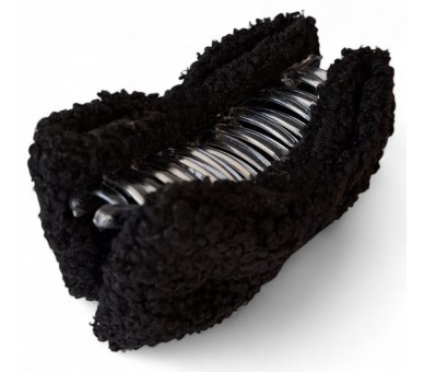 Hair Claw Teddy Bow 10.5cm Black