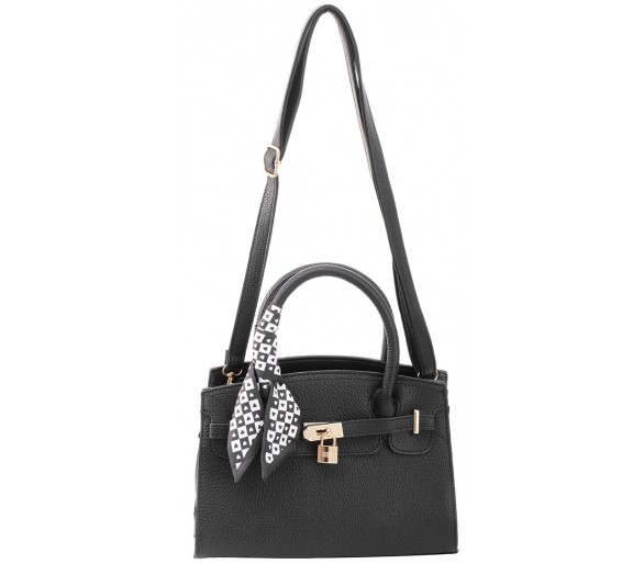 PU Sac with Écharpe 28x20x9cm Black