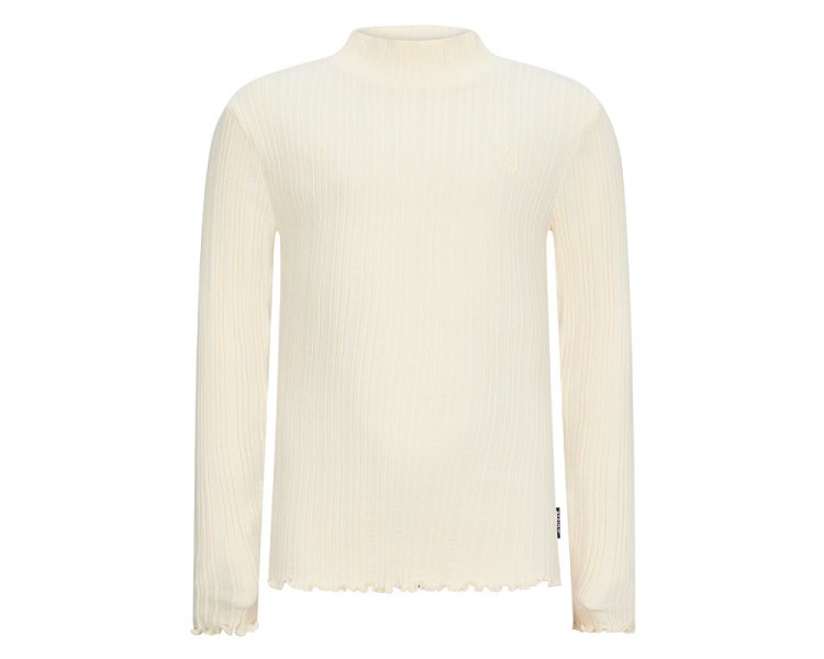 RETOUR : T-shirt lm à fine rayure structurée