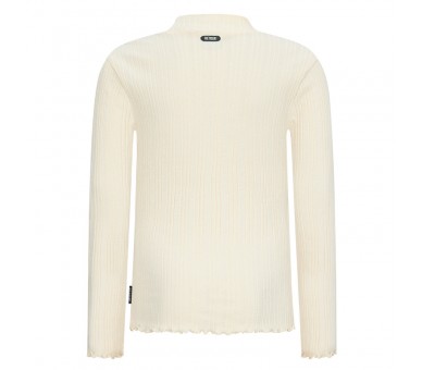 RETOUR : T-shirt lm à fine rayure structurée