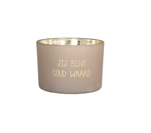 BOUGIE DE SOJA - VOUS VALEZ DE L'OR