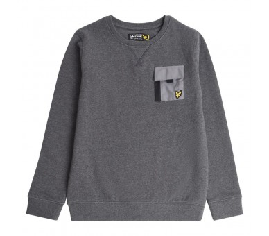 ZIP POCKET BB SWEAT CHARCOAL G