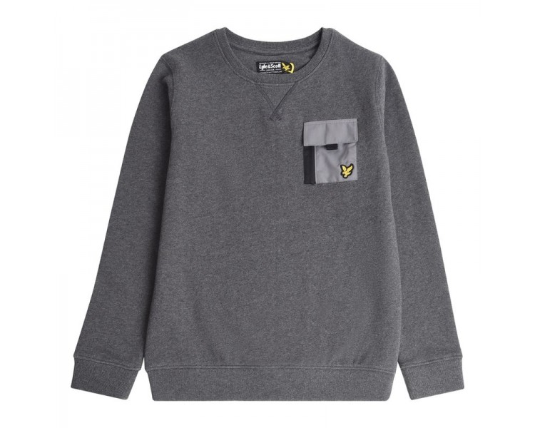 ZIP POCKET BB SWEAT CHARCOAL G