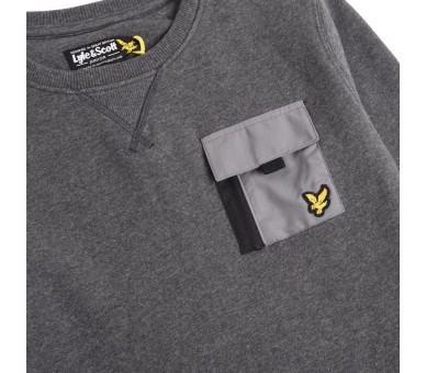 ZIP POCKET BB SWEAT CHARCOAL G