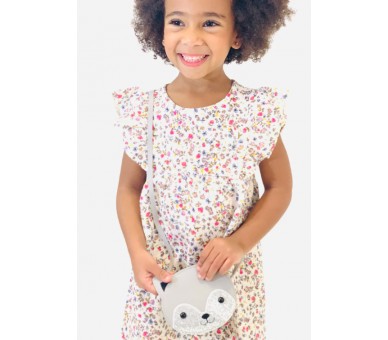 Gaspard schoudertasje grey