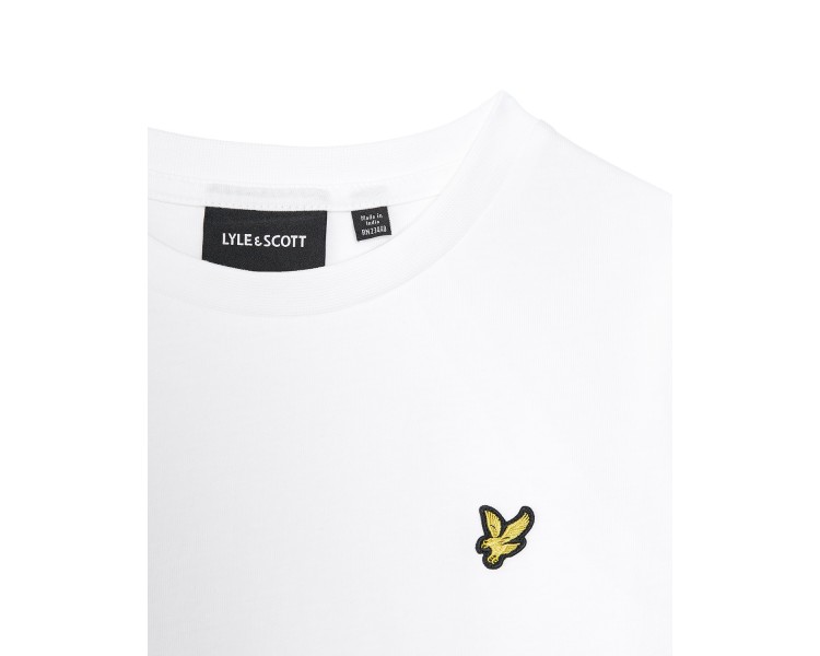 LYLE & SCOTT : Effen t-shirt lm met logo