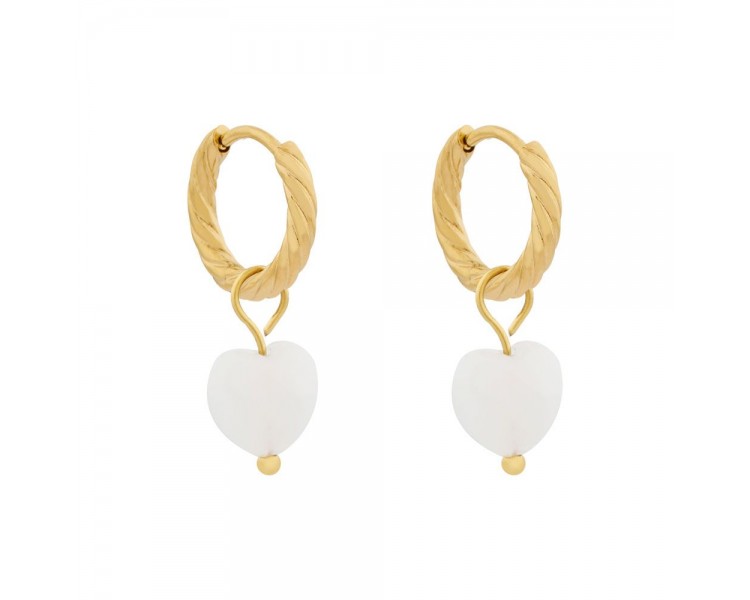 Boucles d'oreilles minimalistes grand coeur