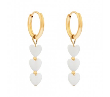 Boucles d'oreilles minimalistes amour éternel