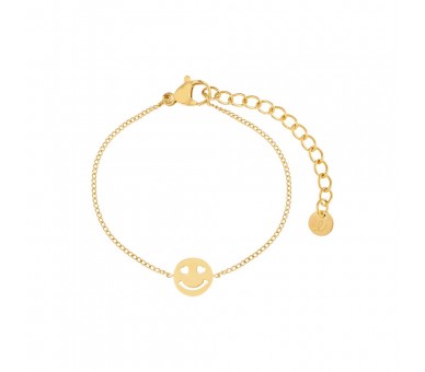 Bracelet minimaliste fleur cadenas rose