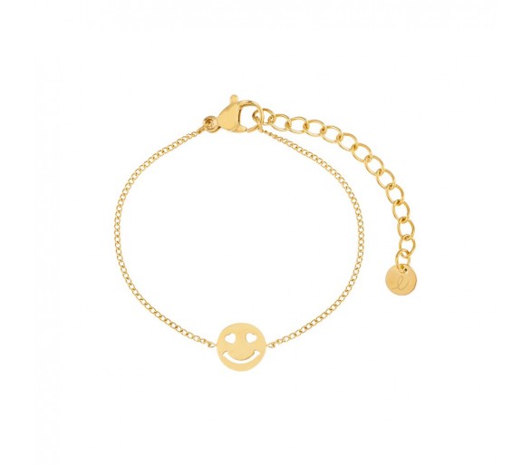 Bracelet minimaliste fleur cadenas rose