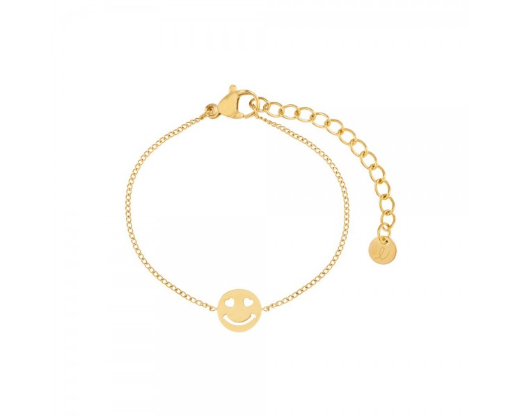 Bracelet minimaliste fleur cadenas rose