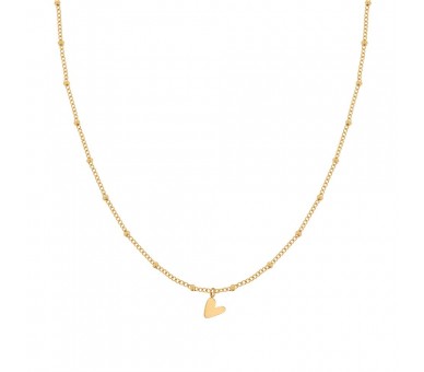 Pendentif en forme de cœur incliné pour collier