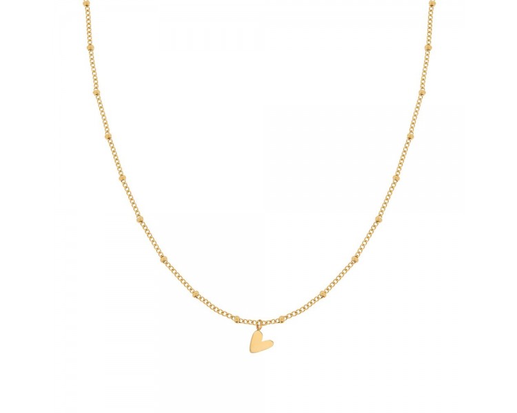 Pendentif en forme de cœur incliné pour collier